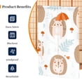 thumbnail image 2 of XMXT Japanese Noren Doorway Room Divider Curtain,Cartoon Hedgehog Illustration Restaurant Closet Door Entrance Kitchen Curtains, 34 x 56 inches, 2 of 9