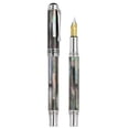 thumbnail image 5 of Xezo Xezo Maestro® Black Mother of Pearl  Platinum Plated Fountain Pen (Fine / Extra Fine Nib), 5 of 6
