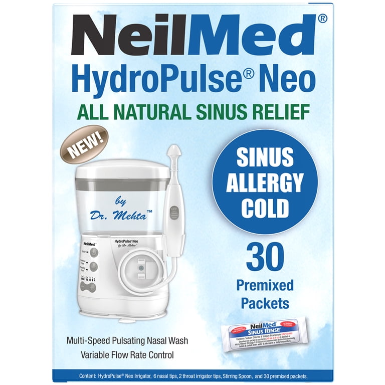 NeilMed HydroPulse Neo Electric Nasal Irrigator - Multi-Speed