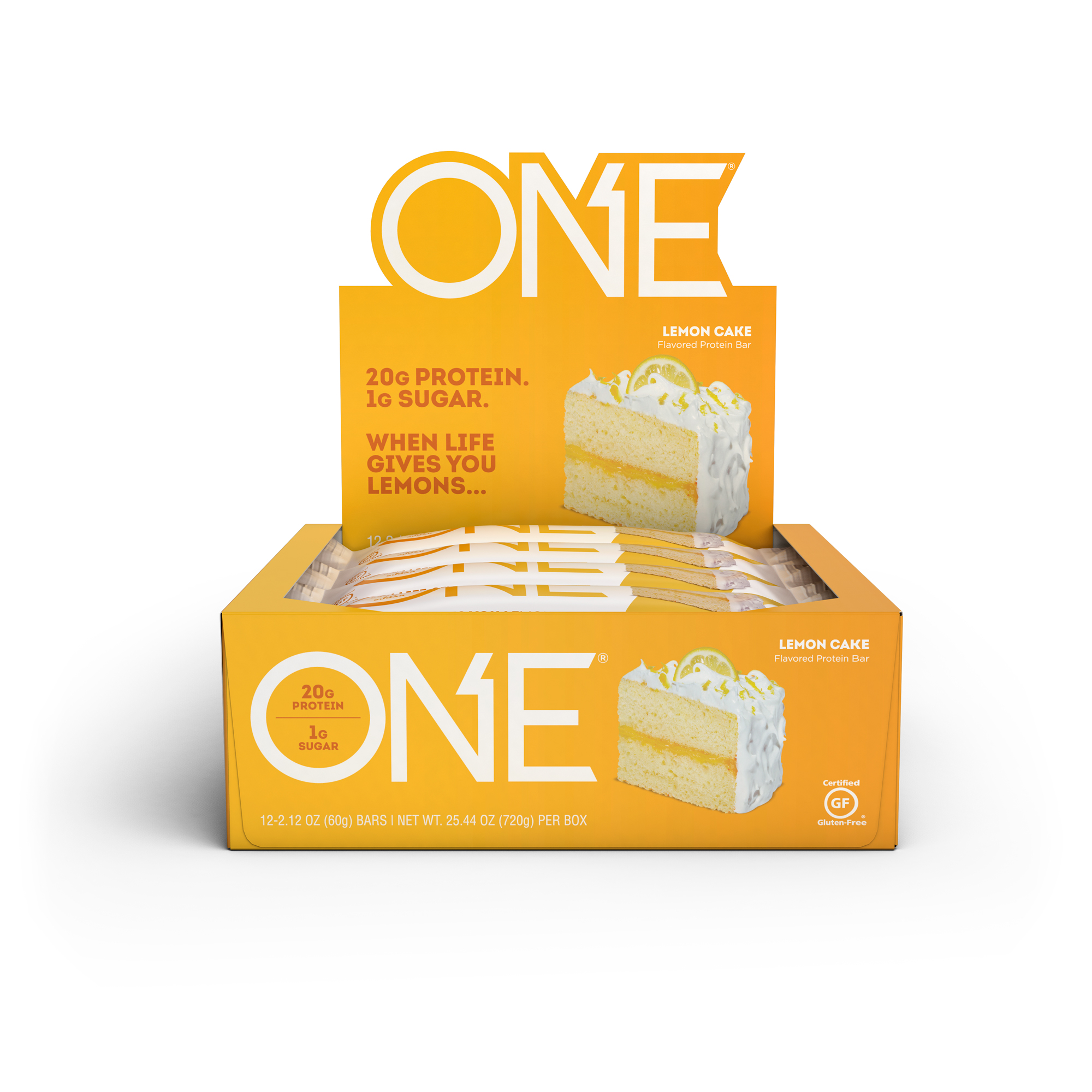 ONE Protein Bar, Lemon Cake, 20g Protein, 12 Ct