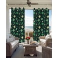thumbnail image 6 of St. Patrick's Day Blackout Curtains for Bedroom Living Room Darkening Curtains 54 Inch Long Dark Green Lucky Shamrock Leaves Spring Short Curtain for Small Window Treatment Grommet Drapes 42"x54"x2, 6 of 9