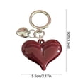 thumbnail image 3 of Vadktai Sliver Keychain for Women, Cute Girls Heart Keychain, Pink Bag Charms Accessories for Car Purse Backpack, 3 of 7