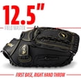thumbnail image 3 of Mitt Franklin Fieldmaster para primera base de béisbol, 12.5 pulgadas, 3 of 8