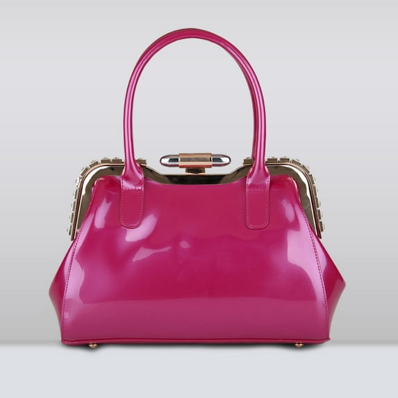 IELGY elegant patent leather evening handbag for ladies