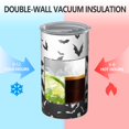 thumbnail image 2 of 20oz Coffee Tumblers Halloween Bat Swarm Pattern Stainless Steel Vacuum Insulated Travel Tumbler Coffee Cups Mug with Lid and Straw with Cleaning Brush for Cold & Hot Drinks, 2 of 5