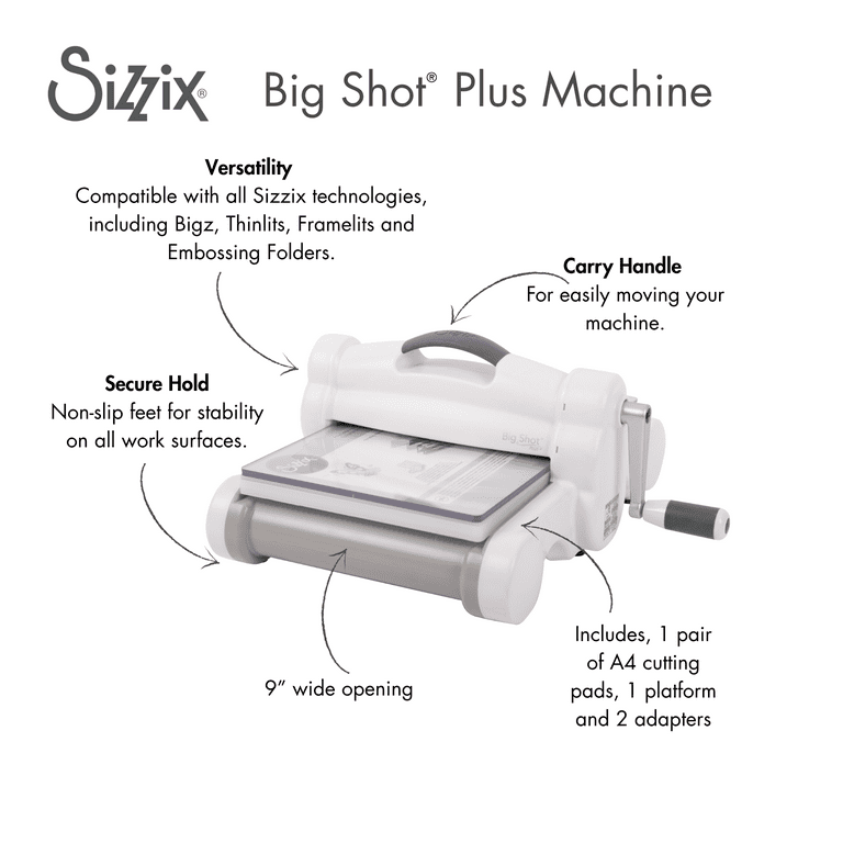 シジックス　ビッグショット　プラス Amazon.com: Sizzix Big Shot Plus Machine Only