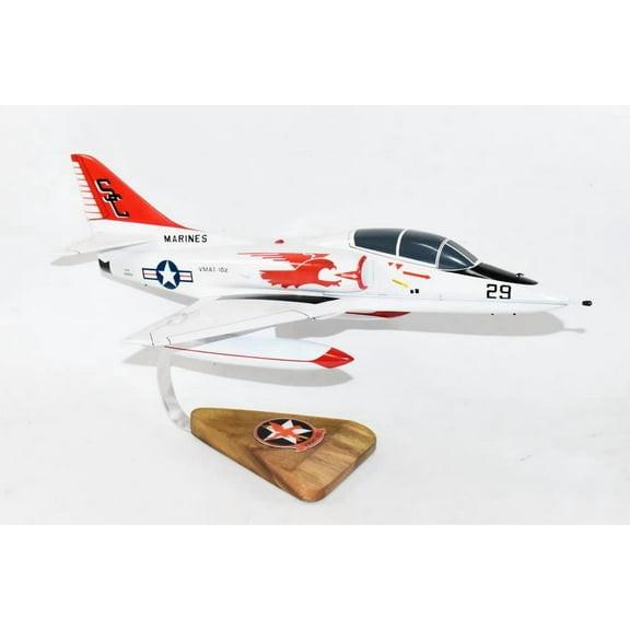 VMAT-102 Skyhawks TA-4J, 18" Mahogany Model