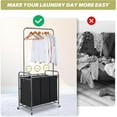 Laundry Sorter Hamper with Wheels, HeavyDuty Laundry Sorter Rolling
