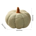 thumbnail image 3 of Cififendec Halloween Pumpkin Plush Pillow, 9.84"×7.87", Soft Fluffy Teddy Fleece Pumpkin Cushion for Indoor Home Decoration, Warm Fall Festive Accent Pillow, 3 of 6