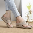 thumbnail image 4 of AXXD Women Sandals 6.5 Summer Ladies Slope Heel Sandals Casual Wear Flip Flops, 4 of 5