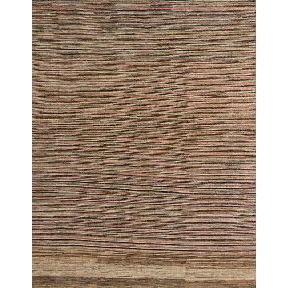 Ahgly Company Indoor Rectangle Abstract Dark Sienna Brown Abstract Area Rugs, 2' x 3'