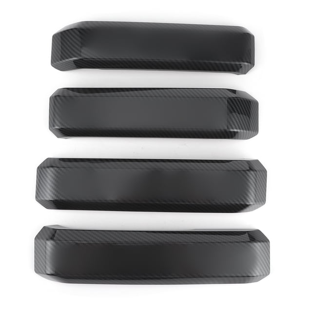 4 piezas de manija de puerta interior cubierta de cuenco embellecedor de grano de fibra de carbono apto para Ford F150 2015-2020