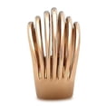 thumbnail image 4 of IP Rose Gold(Ion Plating) Stainless Steel Ring with No Stone for Women Minimalist Theme No Stone Stone Color Style TK1414 Size 7, 4 of 4