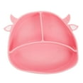 thumbnail image 1 of OULII Silicone Toddler Plate with Suction Cup for Kids Pink Durable Dishwasher Safe Feeding Plate for Babies 1 Pc 8.3 x 8.3 x 1.2 in, 1 of 5