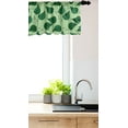thumbnail image 3 of Ambesonne Leaves Window Valance, Foliage Pattern Doodle Style Illustration Composition of Nature, Curtain Valance for Kitchen Bedroom Decor with Rod Pocket, 54" X 18", Pale Green Fern Green, 3 of 3