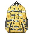 thumbnail image 3 of Police and Sheriff Yellow Pattern Backpack for School, Cute School Bag with Adjustable Shoulder Straps and Padded Back, 16.9"x12.6"x5.9", 3 of 5
