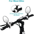 thumbnail image 4 of MesaSe  2 Pack Bicycle Mirrors Universal Mini 360 Rotaty Rear View Camera Handlebar Glass Mirrors for Bike Bicycle Ebike Scooter Left and Right Handlebar Side Mirror Bicycle Rearview Mirr, 4 of 9