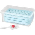 thumbnail image 4 of Ice Cube Tray, 3 Pack 170 Balls Mini Ice Cube Tray for Freezer, 2x33pcs and 1x104pcs Sphere Ice Cube Making for Chilling Cocktail Whiskey Tea Coffee, Include Ice Trays & Ice Bin & Scoop, 4 of 5