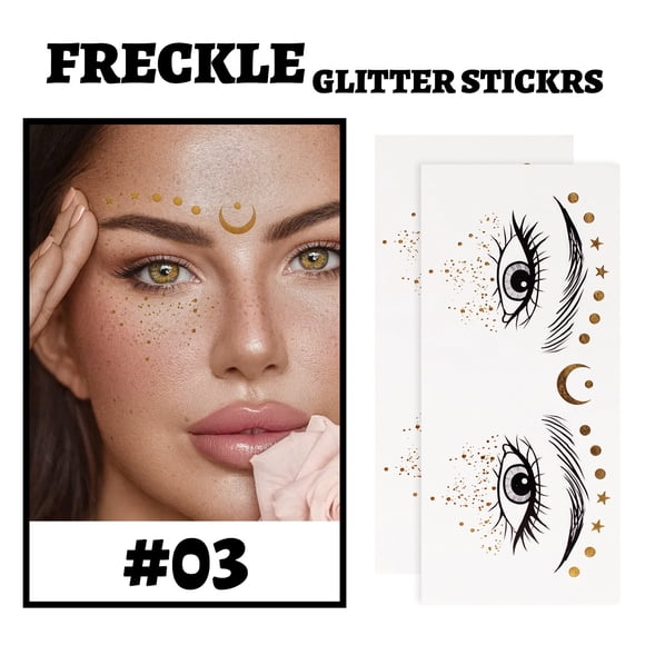Qocolhg Up to 50% Off Personal Care and Beauty Clearance!Water Transfers Freckle Stickers Easy Natural Freckle Look Beauty Makeup Stickers, Gifts for Women