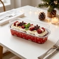 thumbnail image 5 of Mini Cake Pans with Lids, 5.91X1.85X1.22" Disposable Aluminum Foil Baking Cups, Rectangular Christmas Dessert Containers, Heat Resistant Foil Trays, Portable Food Serving Boxes, Oven Safe Baking Pan, 5 of 7