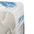 thumbnail image 3 of Ambesonne Tropical Fitted & Top Sheet Set with Shams, Hawaiian Island Aqua, Aqua White, 3 of 4