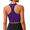 Dark Purple, variant on Sports Bra Top U Neck Tank Tops Racerback Yoga Top with Built in Bra Longline Gym Bras for Women Workout Crop Tank Exercise Bras X-Large