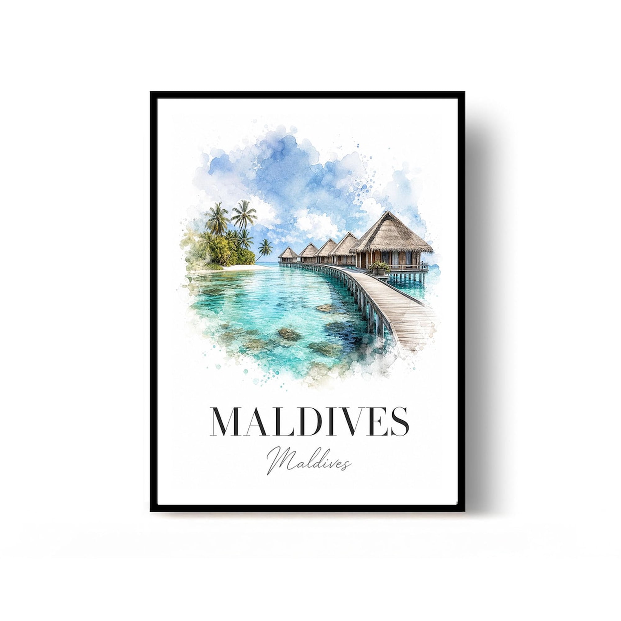 Maldives Maldives Travel Print Wall Decor
