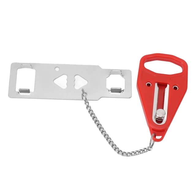 Cerradura de seguridad para puerta de viaje cerradura antirrobo roja para habitación de viaje para el hogar ANGGREK Otros