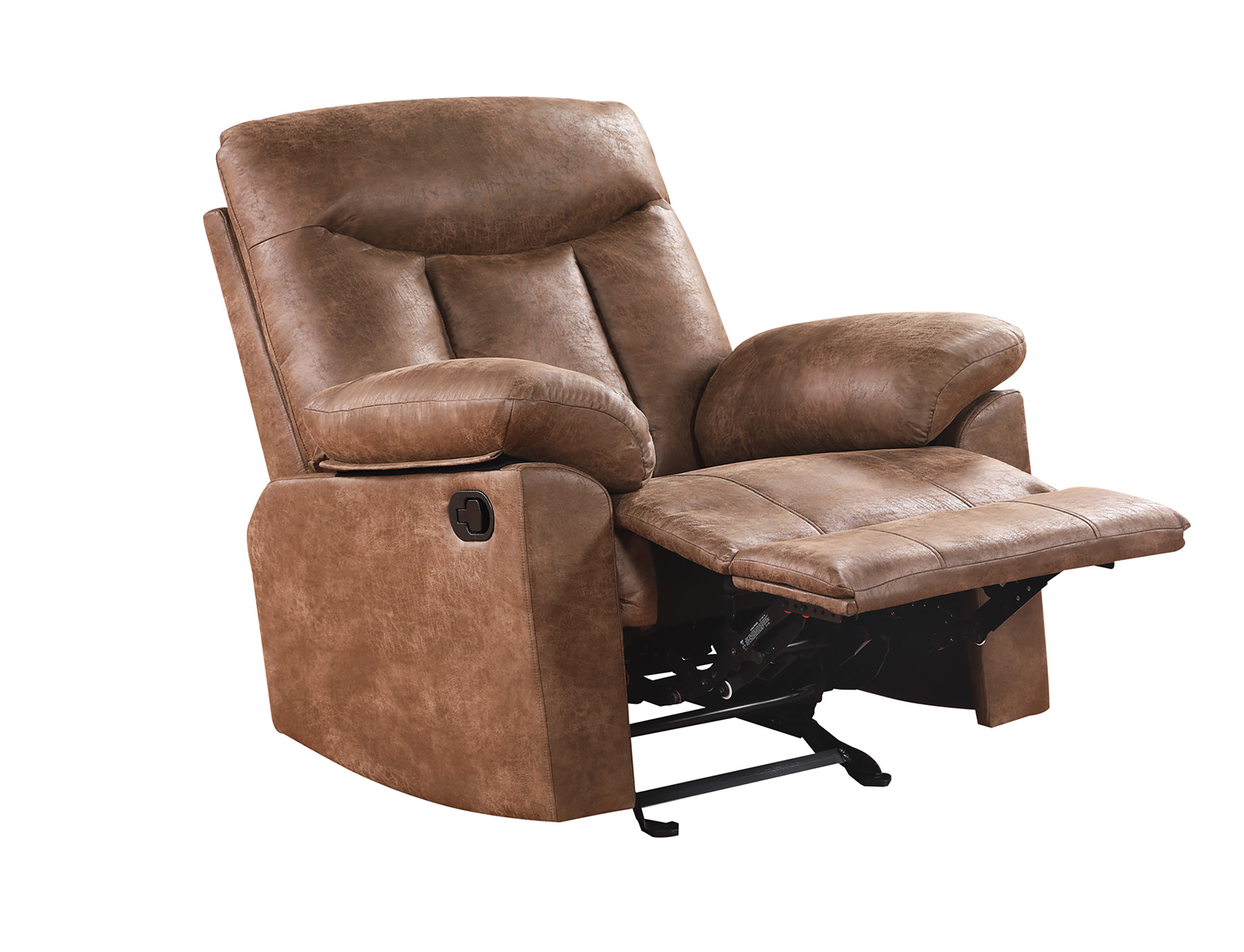 Becket Big and Tall Memory Foam Rocker Recliner W/USB Vintage Brown, Supports up to 500 lbs - image 5 of 10