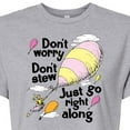 thumbnail image 3 of Don't Worry Go Along - Juniors Cropped Cotton Blend T-Shirt, 3 of 6