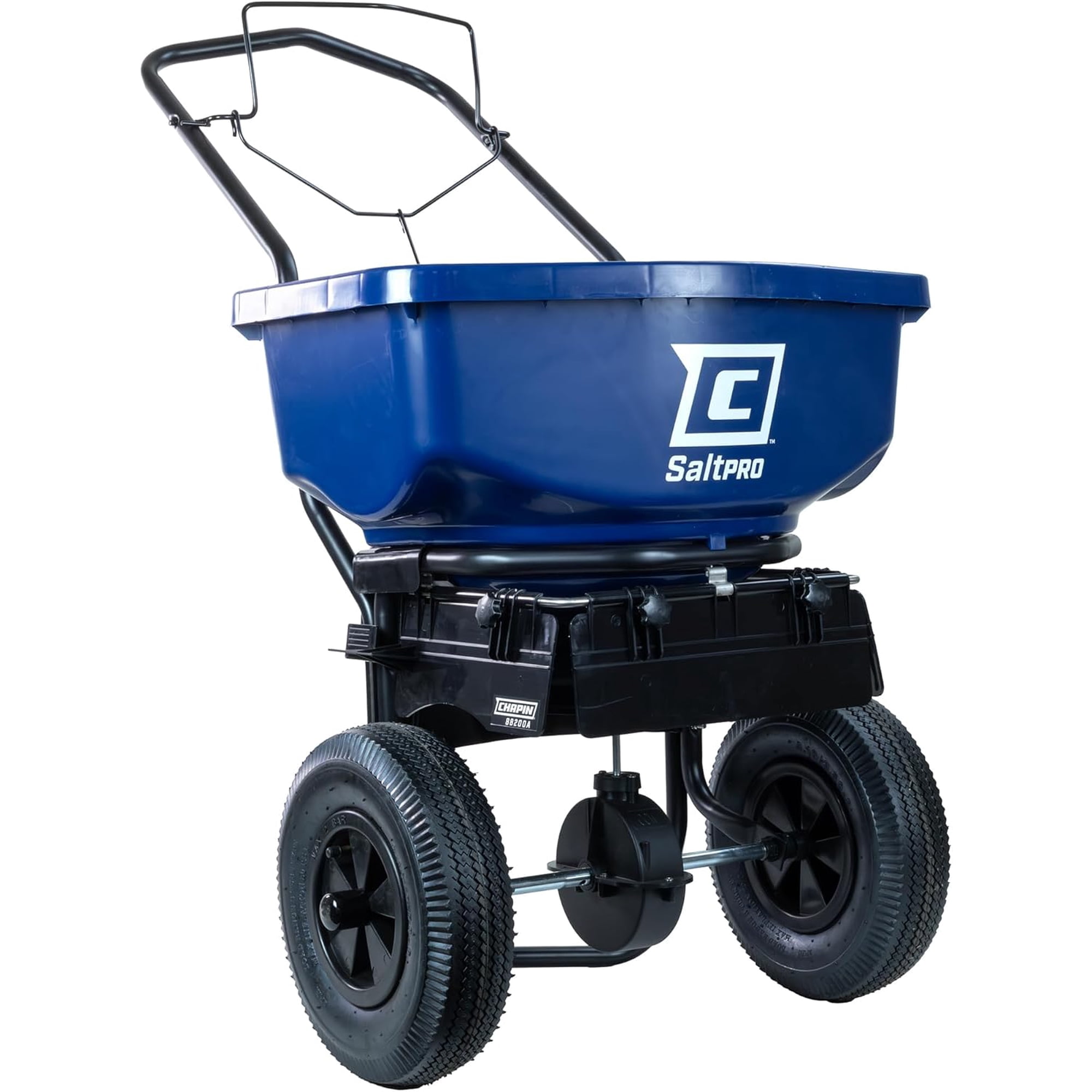Chapin 88200A Spreader  Salt  Ice Melt  80Lbs  29 Settings  Auger  Baffles  12  Tires  Steel  Enclosed Gears  Cover