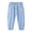 00-Light Blue1206, variant on Byoo Toddler Girl's Split Hem Cropped Casual Pants Solid Wide Leg Summer Outings Daily Bottoms,Black