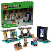 LEGO Minecraft The Armory Building Set, Includes Popular Minecraft Figures Alex and Armorsmith, Action Toy for Gamers and Kids, Gift for Boys and Girls 7 Years Old and Up, 21252