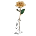thumbnail image 3 of Rosa de oro Bling Bling 24 quilates con soporte, 3 of 12
