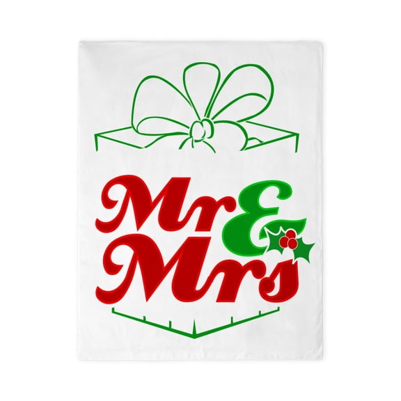 CafePress - First Christmas As Mr. &Amp; Mrs. - Twin Duvet Cover, Printed Comforter Cover