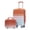 Blue+Red, variant on imerelez 14"/20" 2 pcs/set in PC Spinner Wheel Luggage, Carry on Suitcase, With Gradient Color and Combination Lock(Blue+Red)