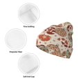 thumbnail image 3 of Picia Rustic Christmas Ornaments Pattern Knitted Beanie Hat for Men and Women , Unisex Winter Warm Stretchy Knit Cap Thick Fisherman Beanies Cuffed Plain Skull Caps, 3 of 6