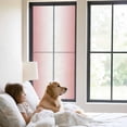 thumbnail image 2 of Red Ombre Window Privacy Film, Red White Gradient Modern Abstract Art Static Cling UV Sun Blocking Heat Control Window Tint Day and Night, Non-Adhesive One Way Windows Privacy Cover 23.6''x59'', 2 of 7