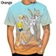 thumbnail image 3 of Verano Nueva Moda Bugs Bunny Casual Impresión 3D Hombres Cuello Redondo Camiseta De Manga Cortapangjing, 3 of 4