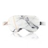 THXSILK Silk Night Eye Shade, 19 Momme Mulberry Silk Eye Mask, 100% Real Natural Pure Silk Eye Sleep Shade Cover, Geometric Marble