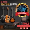 thumbnail image 5 of Pyle Steel String Acoustic Guitar Kit, 41" Full Size Cutaway with Ashtree Top, Open Pore Finish, Premium Accessory Set with Armored Gig Bag, Cherry Burst Matte, 5 of 5