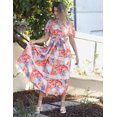thumbnail image 4 of Vestido GRACE KARIN para mujer, maxi en forma de A, floral y fluido, para mujer, 4 of 7