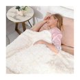 thumbnail image 4 of Plaid and Blanket Super Soft Faux Plush Blanket for Sofa Bedroom Cream White 130x160cm, 4 of 4
