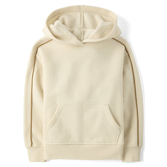 The Children's Place Boys Active Long Sleeve Side Stripe Premium Fleece Hoodie, Sizes XS-XXL