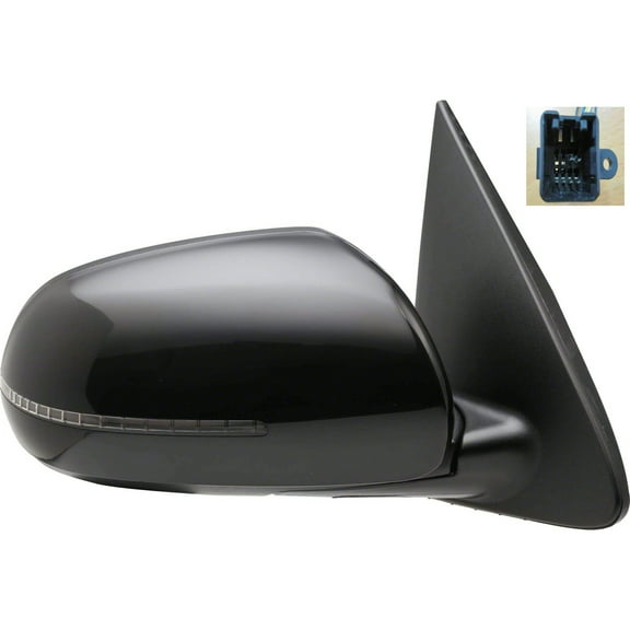 KAI New Standard Replacement Passenger Side Door Mirror, Fits 2011-2013 Kia Forte