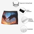 thumbnail image 6 of Balery Red And Blue Fire Cloud Dragon Men's Boxer Briefs, Soft and Breathable Cotton Underwear with nylon Waistband-Medium, 6 of 9