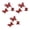 Red, variant on 3D Butterfly Wall Decals Double Layer Party Wall Decor 9Pcs Metallic Stickers With Clips Festive Red