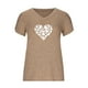 thumbnail image 4 of Blusa informal con estampado de manga corta y cuello en V de verano para mujer con estilo OAVQHLG3B Store  lin121212, 4 of 4