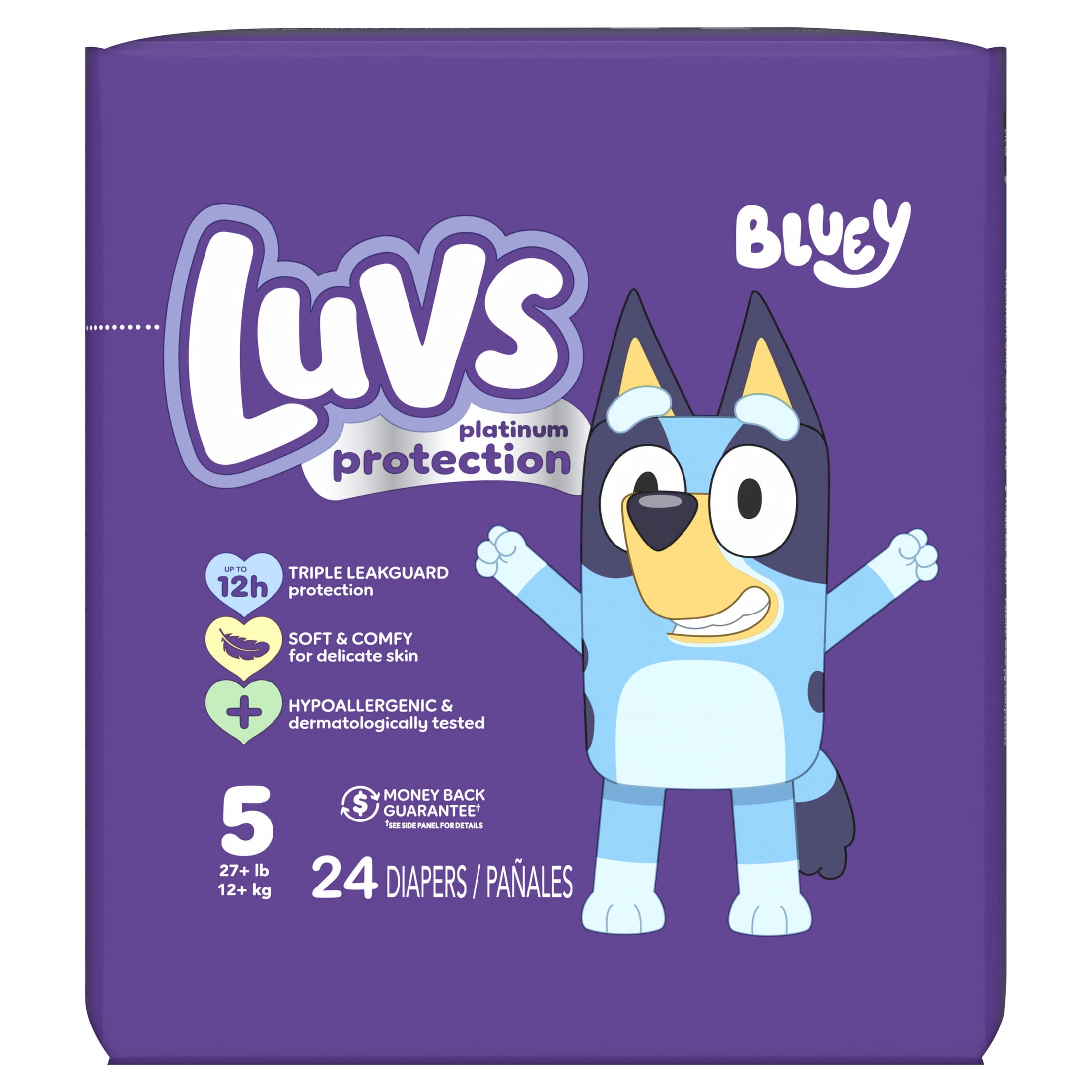 Luvs Platinum Protection Baby Diapers Size 5, 24 Count (Select for More Options)