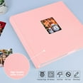 thumbnail image 5 of NestE Photo Album 4x6 600 Photos with Writing Space,4 x 6 Photo Book Linen Cover with Front Window, 4x6 Picture Album 600 Photos Photo Album Book for Wedding Kids Travel Family Baby Pictures (Pink), 5 of 15
